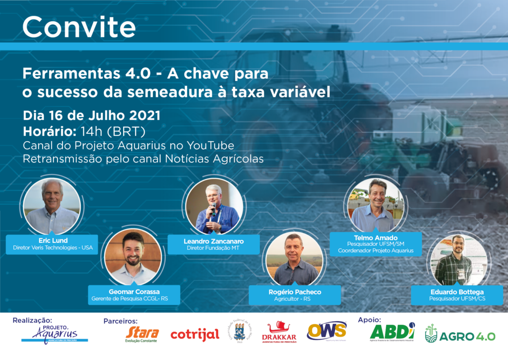 Projeto Aquarius Promove Live Sobre Agricultura 4 0 Aquarius